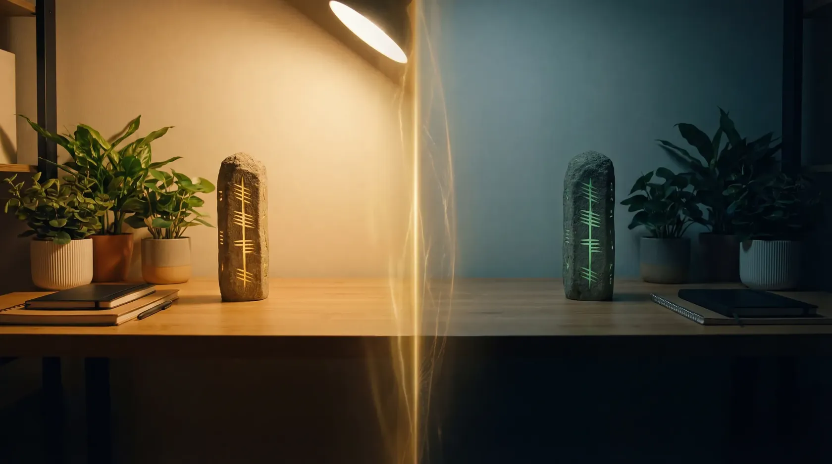 Split workspace — two profiles, one system